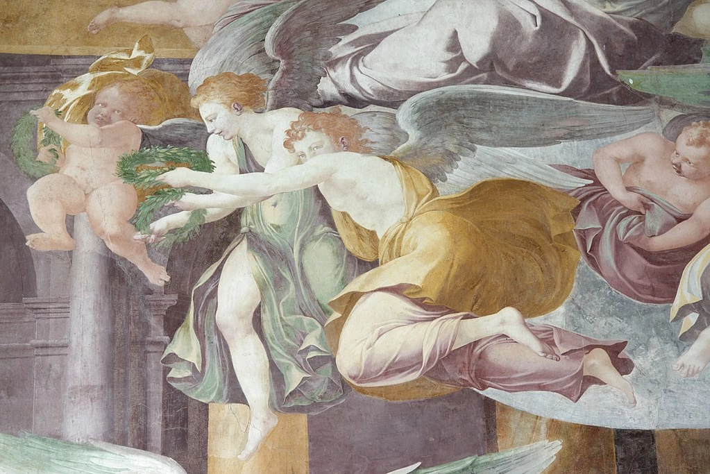 150-Annunciazione-cappella di Nostra Signora dell'Abbazia di Chaalis in Francia - dettaglio
